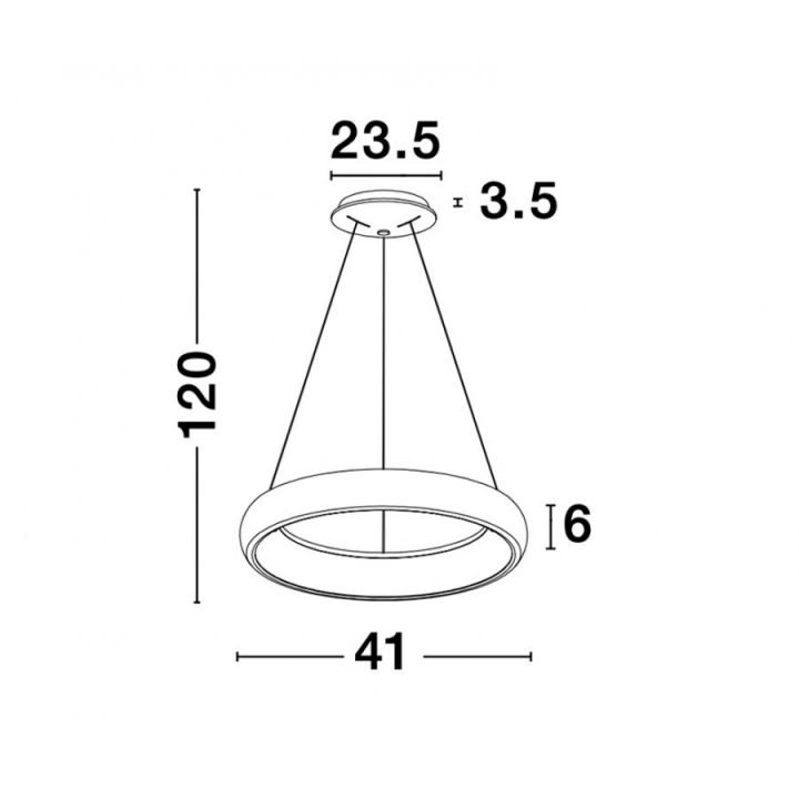 Nova Luce NL 8105618 ALBI 1 ágú függeszték LED lámpa