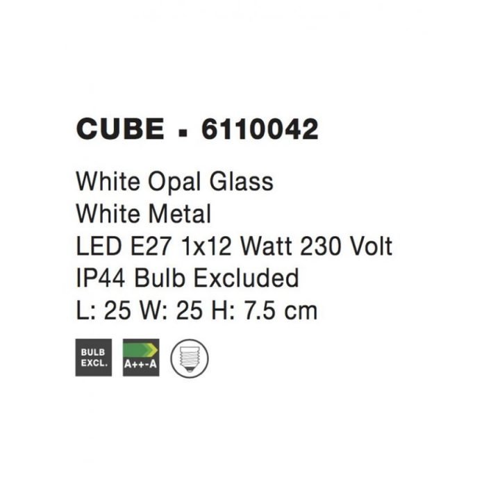 Nova Luce NL 6110042 CUBE mennyezeti lámpa