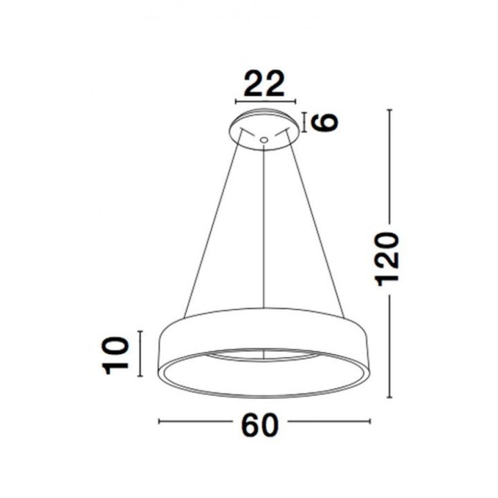 Nova Luce NL 6167209 RANDO 1 ágú függeszték LED lámpa
