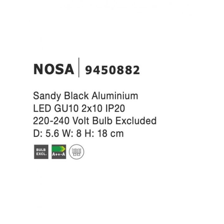 Nova Luce NL 9450882 NOSA falikar