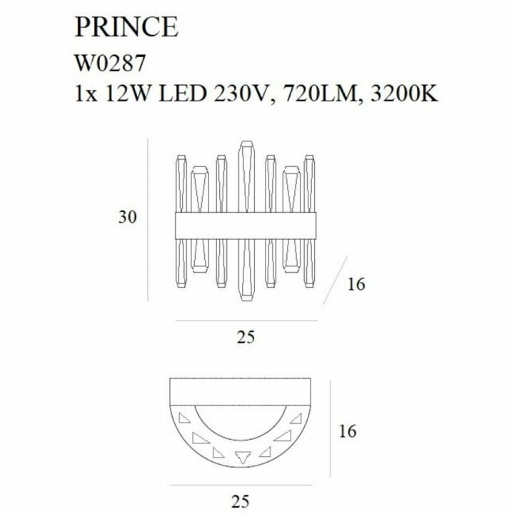 MaxLight W0287 PRINCE LED falikar